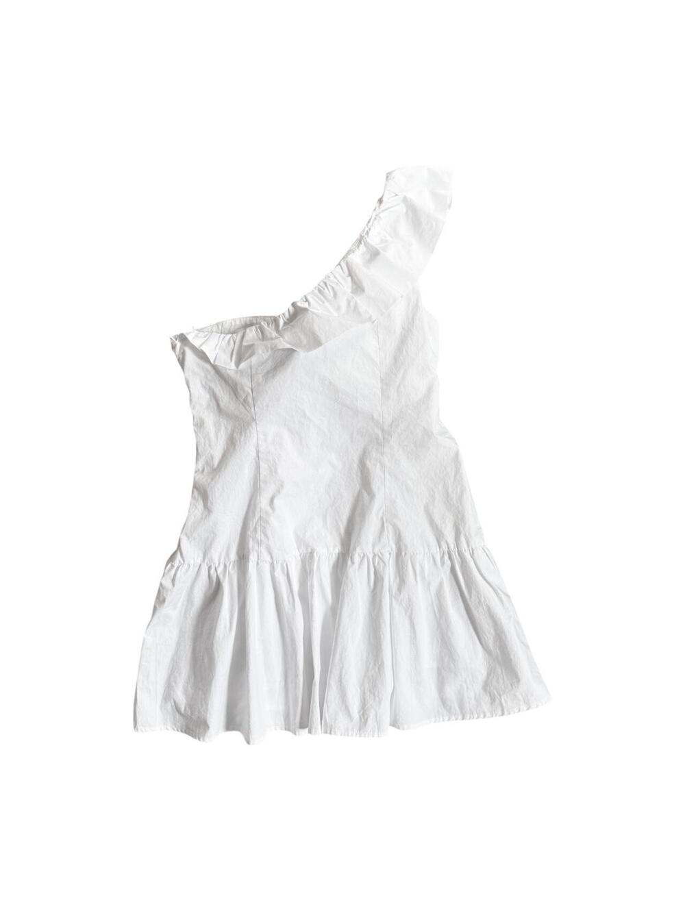 NEW One Shoulder Ruffle Mini Dress - Picture 5 of 8